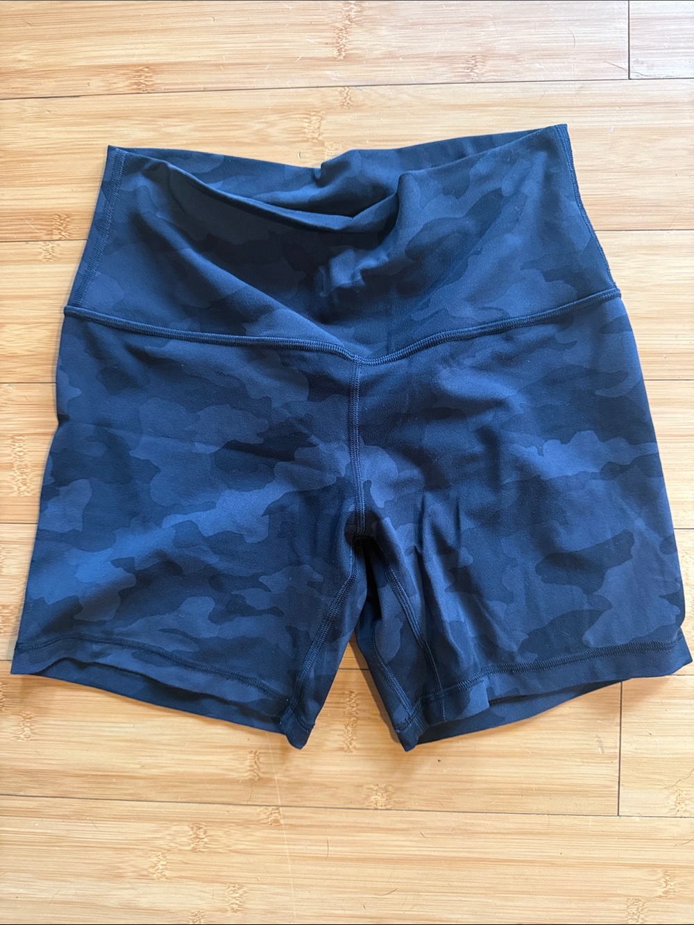lululemon athletica Black Camo High-Rise Bike Shorts